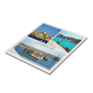 Azulejo zMT006 VALLETTA, Malta, Europa,