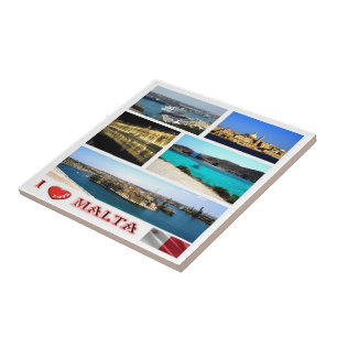 Azulejo zMT007 MALTA "I Love",