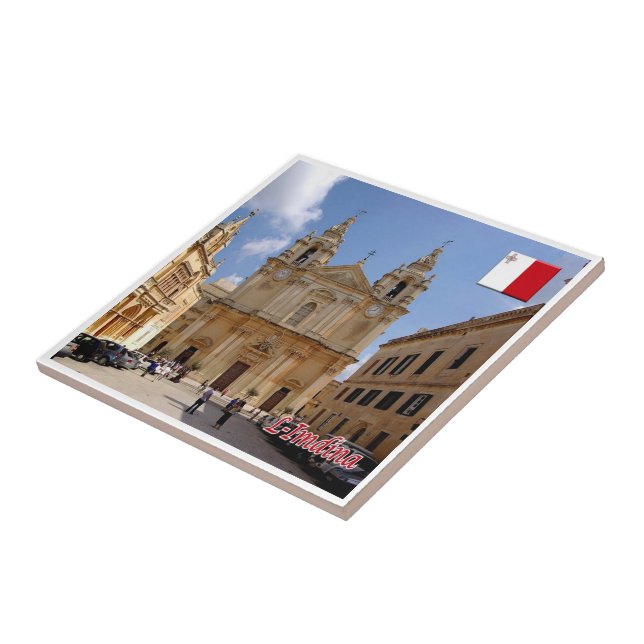 Azulejo zMT008 MDINA "The Silent City", Malta, (Lado)