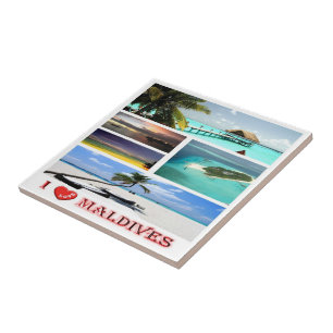 Azulejo zMV009 me encanta el collage de MALDIVES,