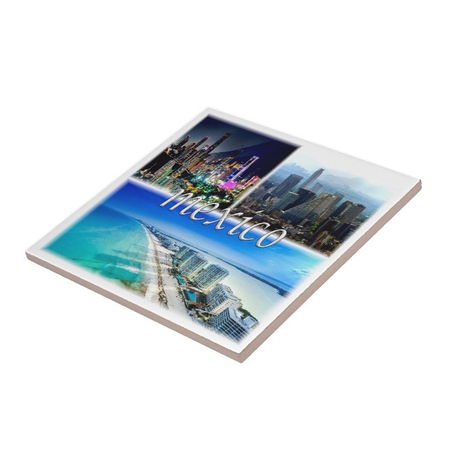 Azulejo zMX004 MÉXICO, Mosaic, América, (Lado)