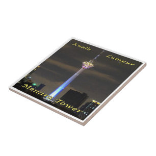 Azulejo zMY007 MENARA TOWER Kuala Lumpur, Malasia, Asia,