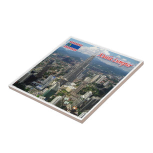 Azulejo zMY020 panorama KUALA LUMPUR, Malasia, Asia,