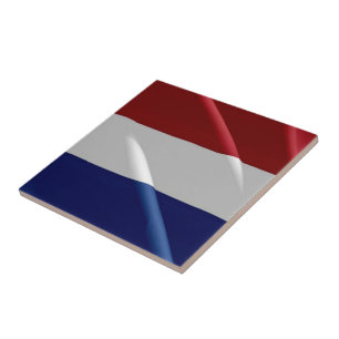 Azulejo zNL002 FLAG ondulada en DUTCH, Países Bajos, Holan