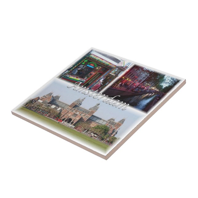 Azulejo zNL003 AMSTERDAM, Holanda, (Lado)