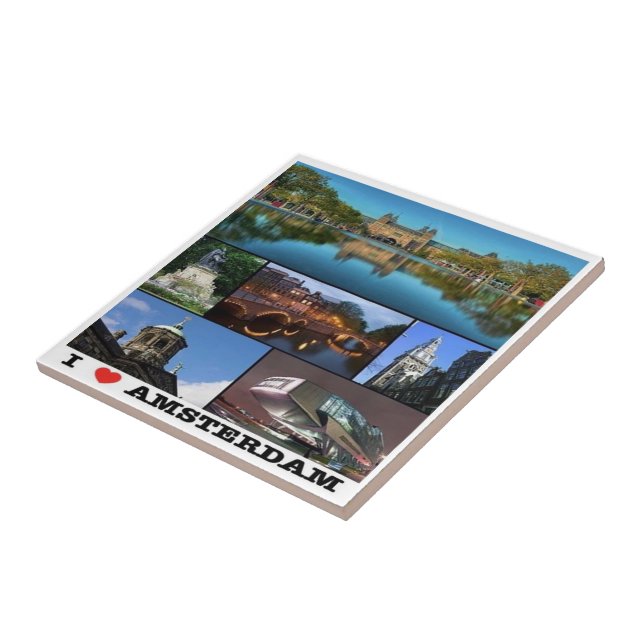 Azulejo zNL006 AMSTERDAM, Países Bajos, Europa, (Lado)