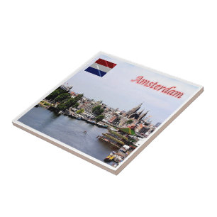 Azulejo zNL010 AMSTERDAM visto desde el cielo,