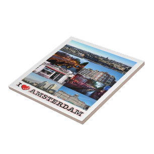 Azulejo zNL012 AMSTERDAM "I Love",