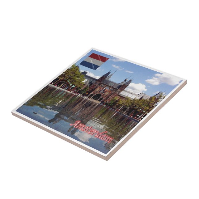 Azulejo zNL015 RIJKSMUSEUM Amsterdam, Países Bajos, (Lado)