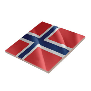 Azulejo zNO002 BANDERA NORUEGA ondulada, Noruega,