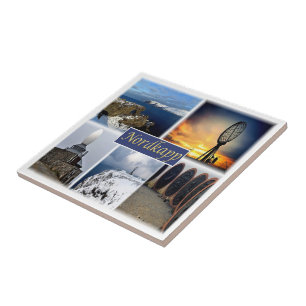 Azulejo zNO007 NORDKAPP NORTH CAPE, Noruega, Europa,