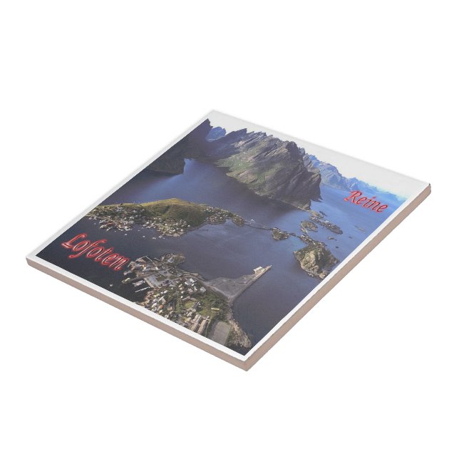 Azulejo zNO020 REINE Lofoten, Noruega, Europa, (Lado)