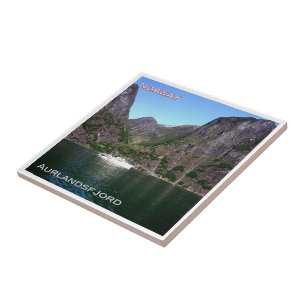 Azulejo zNO131 AURLANDSFJORD, yate real Skjerda, Noruega,