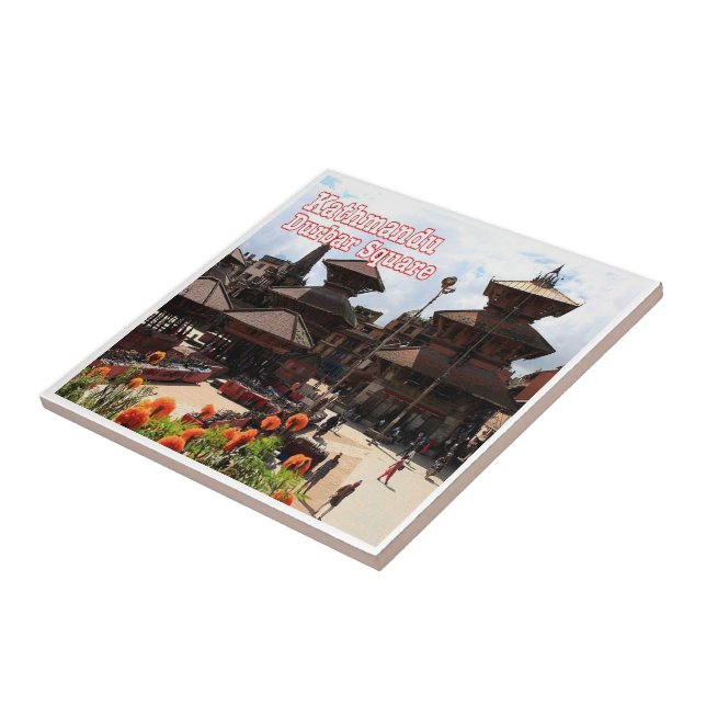 Azulejo zNP017 Durbar Square KATHMANDU, Nepal Asia, (Lado)