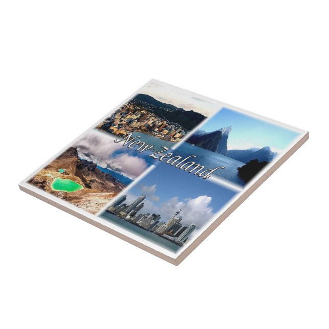 Azulejo ZNZ005 NUEVA ZELANDIA, Mosaico, Oceanía, (Lado)