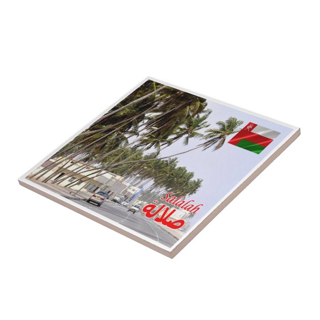 Azulejo zOM007 SALALAH, Omán, Asia, (Lado)