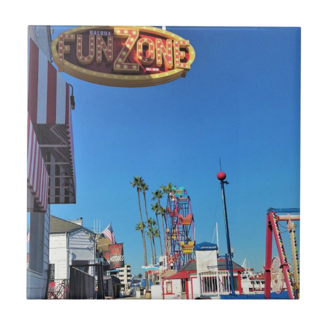 Azulejo Zona de diversión de Balboa, Newport Beach, Califo (Frente)