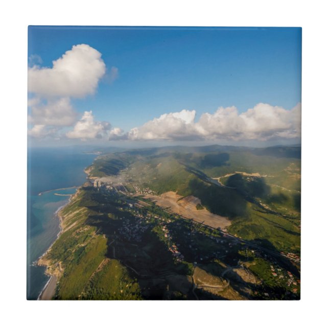 Azulejo Zonguldak, Aérea, Costa Del Mar Negro De Turquía (Frente)