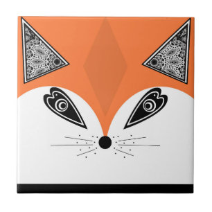 Azulejo Zorro de cartón, Fox de aplicación, Fox