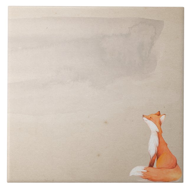 Azulejo Zorro rojo (Frente)