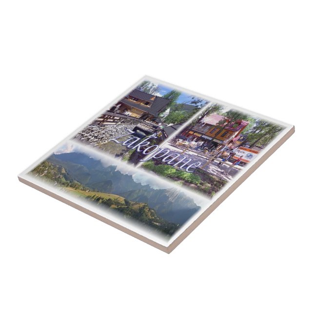 Azulejo zPL007 ZAKOPANE, Polonia, Europa, (Lado)