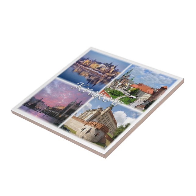 Azulejo zPL009 KRAKOW, Polonia, Europa, (Lado)