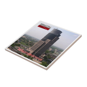 Azulejo zPL012 WARSAW Trade Tower, Polonia, Europa,