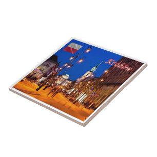 Azulejo zPL019 KRAKÓW LARGO CURSO, Polonia, Europa,