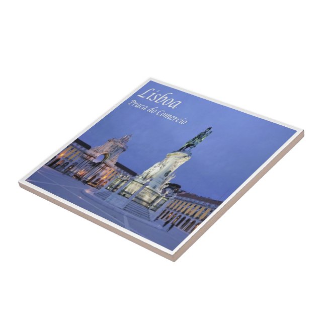 Azulejo zPT016 LISBON Commerce Square, Portugal, (Lado)