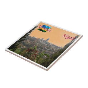 Azulejo zRW004 KIGALI, en el centro de la ciudad, Ruanda, 