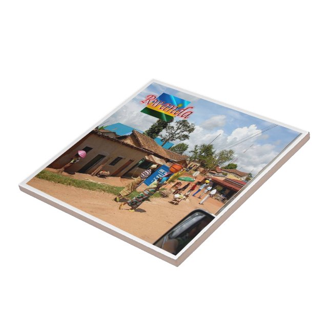 Azulejo zRW009 RWANDA, Kigali, Butare, África, (Lado)