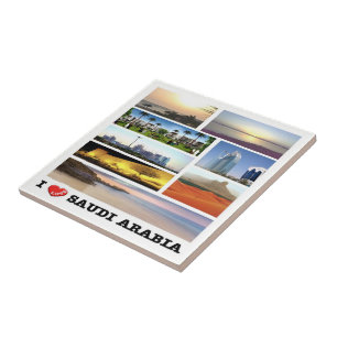 Azulejo zSA012 me encanta ARABIA SAUDITA potpourri, Asia,