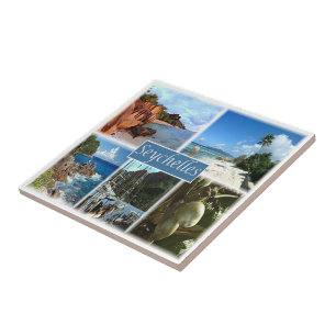 Azulejo zSC026 SEYCHELLES, Mosaic, África,