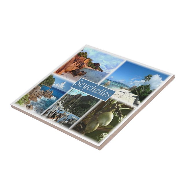 Azulejo zSC026 SEYCHELLES, Mosaic, África, (Lado)