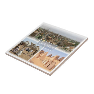 Azulejo zSD008 KHARTOUM, Mosaic, Sudán, África,