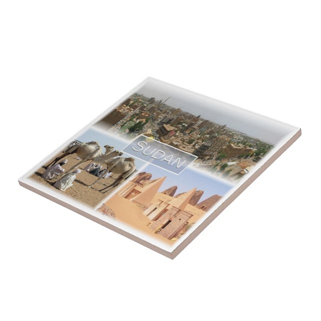 Azulejo zSD008 KHARTOUM, Mosaic, Sudán, África, (Lado)