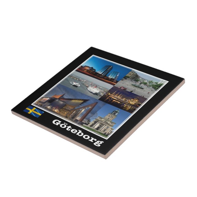 Azulejo zSE004 GOTHENBURG, Suecia, Europa, (Lado)