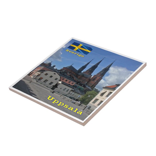 Azulejo zSE007 UPPSALA, Suecia, Europa, (Lado)