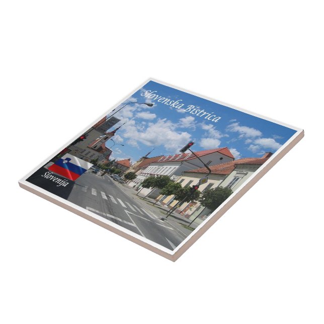 Azulejo zSI006 SLOVENSKA BISTRICA, Eslovenia Europa, (Lado)