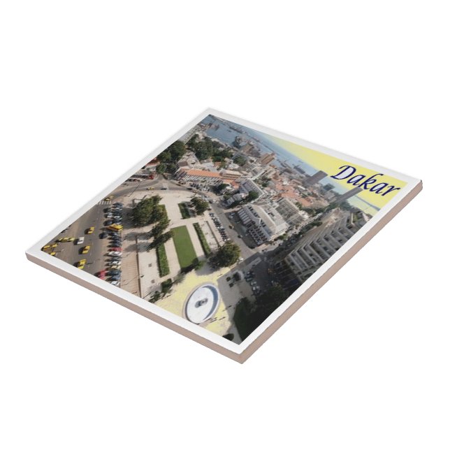 Azulejo zSN007 DAKAR, Senegal, África, (Lado)