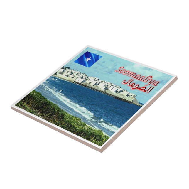 Azulejo zSO003 SOMALIA, Baraawe, África, (Lado)