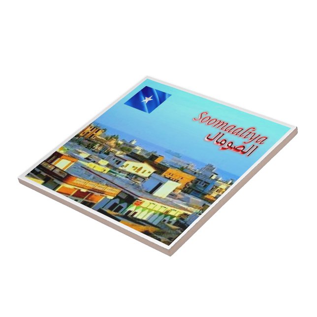 Azulejo zSO004 SOMALIA, ciudad de Bosaso, África, (Lado)