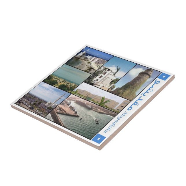 Azulejo zSO006 MOGADISHU, Somalia, África, (Lado)