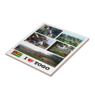 Azulejo zTG009 TOGO I Love, Mosaic, Africa,