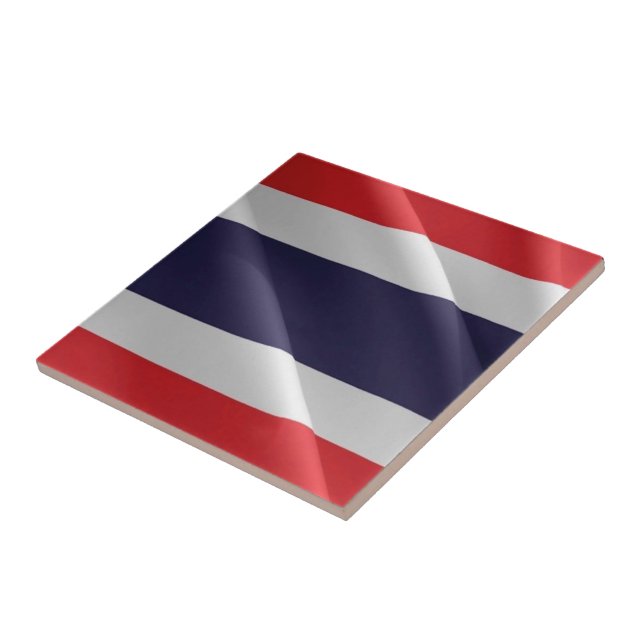 Azulejo zTH002 ondeando FLAG Tailandia, (Lado)