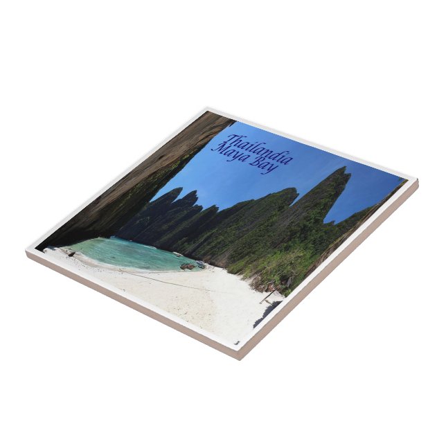 Azulejo zTH014 MAYA BAY KRABI, Tailandia, Asia, (Lado)