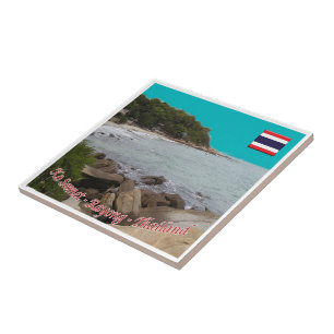 Azulejo ZTH021 KO SAMET cerca de Rayon, Tailandia, Asia,