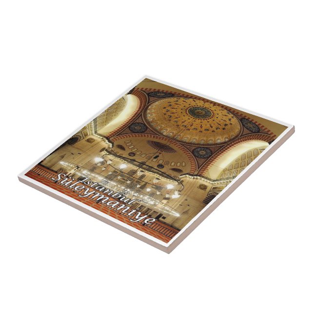 Azulejo zTR017 BASILICA SULEIMAN, Estambul, Turquía, (Lado)