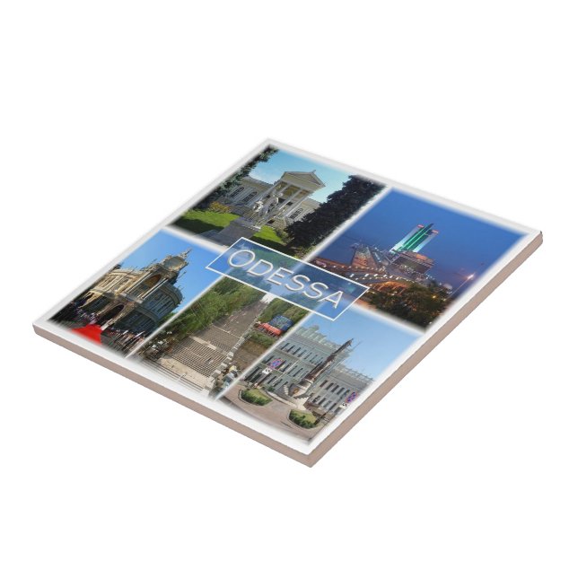 Azulejo ZUA004 ODESSA, Ucrania, Europa (Lado)