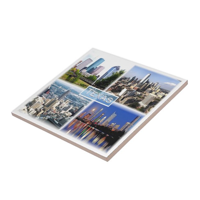 Azulejo zUS011 TEXAS, Mosaic, Dallas, Houston, (Lado)